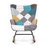 Houpací křeslo, vícebarevná, látka, AK-374 PW2 (Barva Vícebarevná)