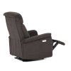 Polohovací křeslo, elektrické zabudované ovládání, hnědá, látka, TV-925 BR2 (Barva Hnědá)