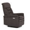Polohovací křeslo, elektrické zabudované ovládání, hnědá, látka, TV-925 BR2 (Barva Hnědá)