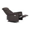 Polohovací křeslo, elektrické zabudované ovládání, hnědá, látka, TV-925 BR2 (Barva Hnědá)