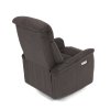 Polohovací křeslo, elektrické zabudované ovládání, hnědá, látka, TV-925 BR2 (Barva Hnědá)