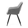 Jídelní židle, šedá, látka, CT-S8108 SIL2 (Barva Šedá)