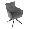 Jídelní židle, šedá, látka, DCH-P3170 GREY2 (Barva Šedá)