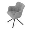 Jídelní židle, šedá, látka, DCH-T1122 GREY2 (Barva Šedá)