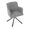 Jídelní židle, šedá, látka, DCH-T1122 GREY2 (Barva Šedá)