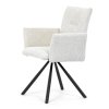 Jídelní židle, krémová, látka bouclé, DCH-W1117 CRM2 (Barva Krémová)