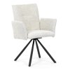Jídelní židle, krémová, látka bouclé, DCH-W1117 CRM2 (Barva Krémová)