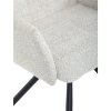 Jídelní židle, krémová, látka bouclé, DCH-W1117 CRM2 (Barva Krémová)