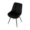 Jídelní židle, černá, látka, HC-T1130 BK2 (Barva Černá)