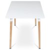 Jídelní stůl 120x80cm, mdf DT-304 WT (Barva Bílá)