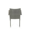 Zahradní židle, kov, polyratan, šedá, AZC-S2114 GREY (Barva Šedá)