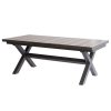 Zahradní stůl rozkládací, hliník, slinutá keramika, šedá, AZT-G1920 GREY (Barva Šedá)