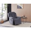 Polohovací křeslo, elektrické kabelové ovládání, šedá, látka, TV-7072 GREY2 (Barva Šedá)