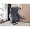 Polohovací křeslo, elektrické kabelové ovládání, šedá, látka, TV-7072 GREY2 (Barva Šedá)