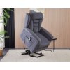 Polohovací křeslo, elektrické kabelové ovládání, šedá, látka, TV-7072 GREY2 (Barva Šedá)