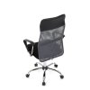 Kancelářská židle, houpací mechanismus, šedá síťovina, KA-E305 GREY (Barva Šedá)
