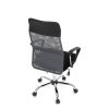 Kancelářská židle, houpací mechanismus, šedá síťovina, KA-E305 GREY (Barva Šedá)
