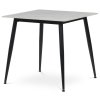 Jídelní stůl 80x80cm, keramika, mramor, HT-398M GREY (Barva Šedá)