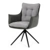 Jídelní židle, šedá, manšestrová látka, DCH-D1345 GREY2 (Barva Šedá)
