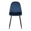 Jídelní židle, modrá, sametová látka, CT-971 BLUE4 (Barva Modrá)