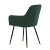 Jídelní židle, černá, sametová látka, DCH-215 BK4 (Barva Černá)