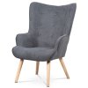 Křeslo ušák, šedá, látka, AK-302 GREY2 (Barva Šedá)