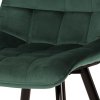 Jídelní židle, zelená, sametová látka, CT-384 GRN4 (Barva Zelená)