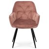 Jídelní židle, růžová, sametová látka, DCH-421 PINK4 (Barva Růžová)