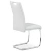 Jídelní židle, bílá, ekokůže, HC-481 WT (Barva Bílá)