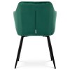 Jídelní židle, zelená, sametová látka, PIKA GRN4 (Barva Zelená)