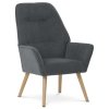 Křeslo, šedá látka, AK-312 GREY2 (Barva Šedá)