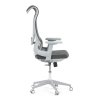 Kancelářská židle, houpací mechanismus, šedá síťovina, KA-S248 GREY (Barva Šedá)