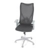 Kancelářská židle, houpací mechanismus, šedá síťovina, KA-S248 GREY (Barva Šedá)