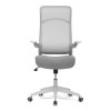 Kancelářská židle, houpací mechanismus, šedá síťovina, KA-A182 GREY (Barva Šedá)