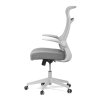 Kancelářská židle, houpací mechanismus, šedá síťovina, KA-A182 GREY (Barva Šedá)