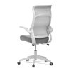 Kancelářská židle, houpací mechanismus, šedá síťovina, KA-A182 GREY (Barva Šedá)