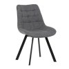 Jídelní židle, šedá, látka, HC-465 GREY2 (Barva Šedá)
