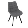 Jídelní židle, šedá, látka, HC-465 GREY2 (Barva Šedá)