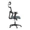 Kancelářská židle, houpací mechanismus, šedá síťovina, KA-B1025 GREY (Barva Šedá)