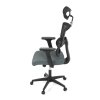 Kancelářská židle, houpací mechanismus, šedá síťovina, KA-B1025 GREY (Barva Šedá)