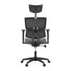 Kancelářská židle, houpací mechanismus, šedá síťovina, KA-B1025 GREY (Barva Šedá)