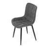 Jídelní židle, šedá, látka, HC-462 GREY2 (Barva Šedá)