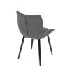 Jídelní židle, šedá, látka, HC-462 GREY2 (Barva Šedá)