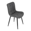 Jídelní židle, šedá, látka, HC-462 GREY2 (Barva Šedá)