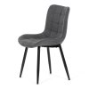 Jídelní židle, šedá, látka, HC-462 GREY2 (Barva Šedá)
