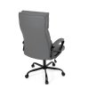 Kancelářské křeslo, houpací mechanismus, šedá ekokůže, KA-Y346 GREY (Barva Šedá)