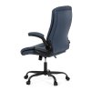 Kancelářské křeslo, houpací mechanismus, modrá ekokůže, KA-Y344 BLUE (Barva Modrá)