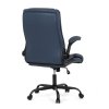 Kancelářské křeslo, houpací mechanismus, modrá ekokůže, KA-Y344 BLUE (Barva Modrá)