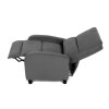 Relaxační křeslo, šedá, manšestrová látka, TV-4011 GREY2 (Barva Šedá)