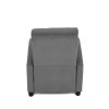 Relaxační křeslo, šedá, manšestrová látka, TV-4011 GREY2 (Barva Šedá)